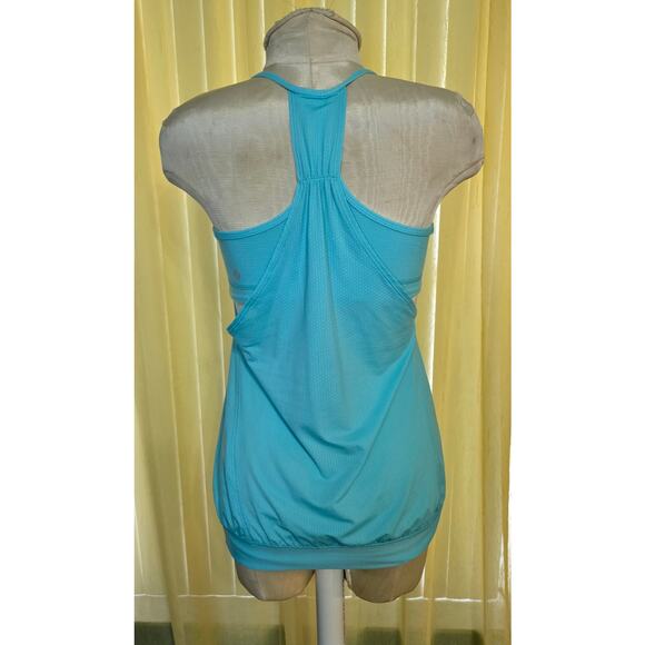 Womens Lululemon No Limits Racerback Tank Top Blue Missing Bra Inserts size 6 - Picture 3 of 7
